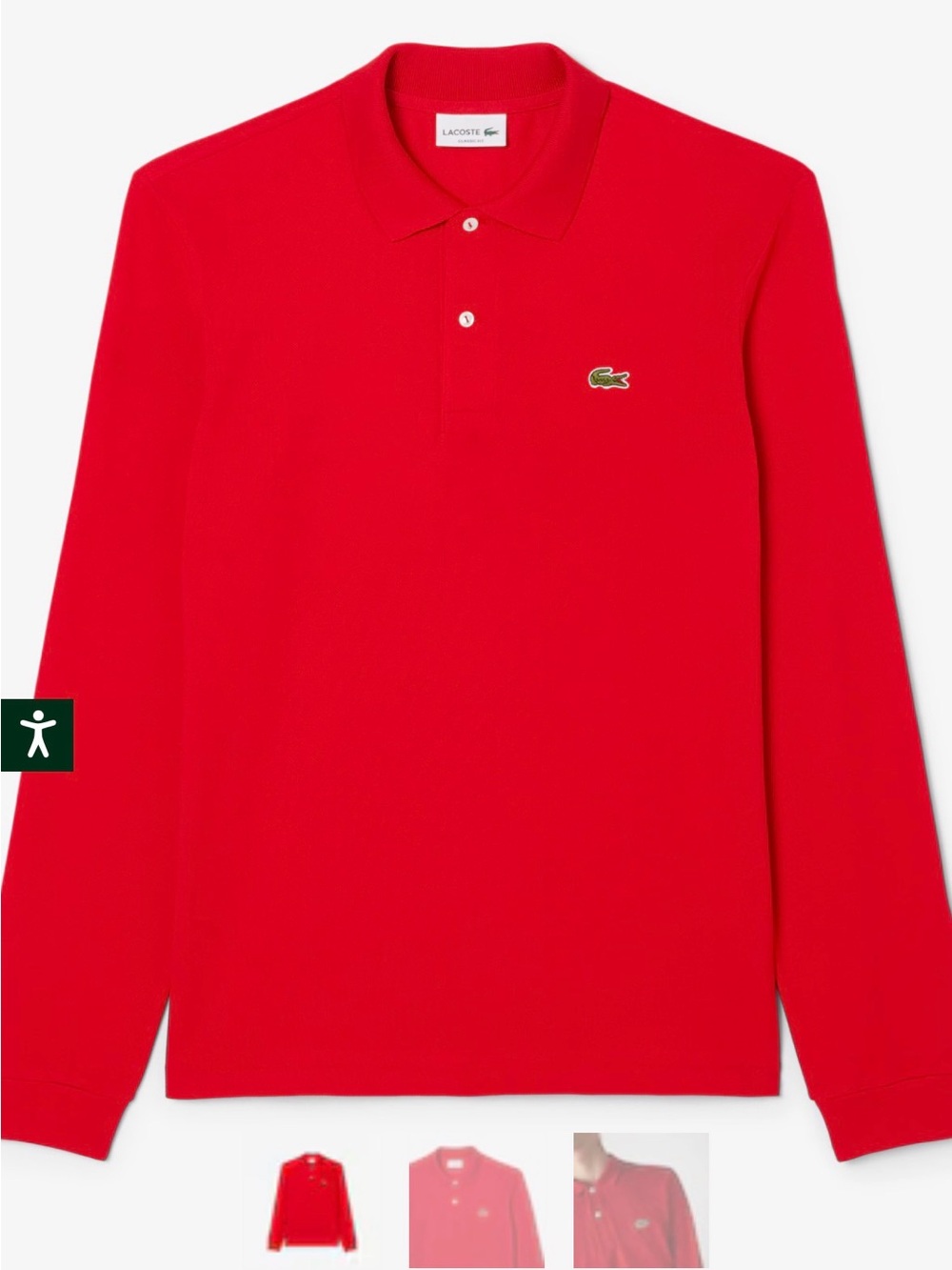 New with tags authentic Lacoste Classic Fit Long Sleeve Polo Shirt - Picture 15 of 16